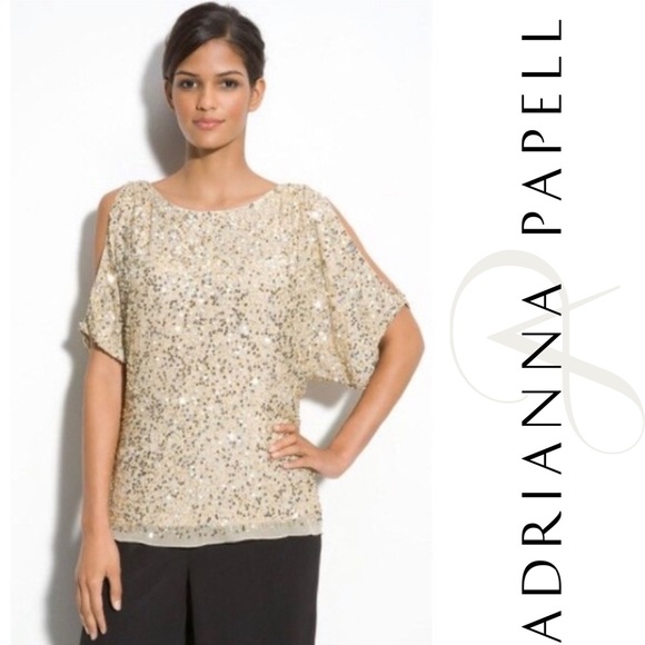 Adrianna Papell Tops - NWT ADRIANNA PAPELL Evening Essentials Blouse Sz S